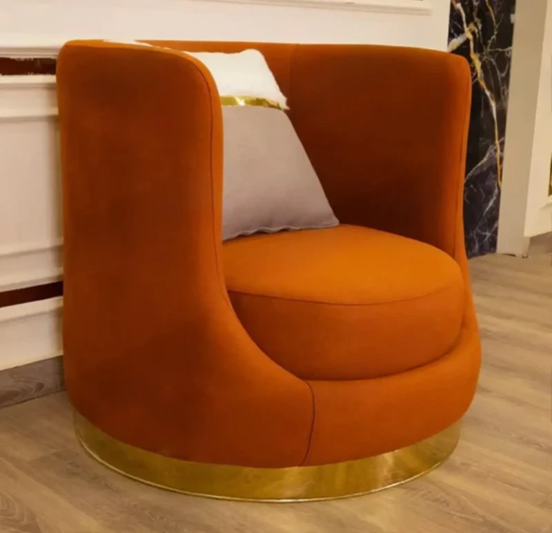 Modern Velvet Footwear | Orange