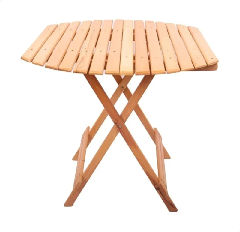 Foldable wooden table