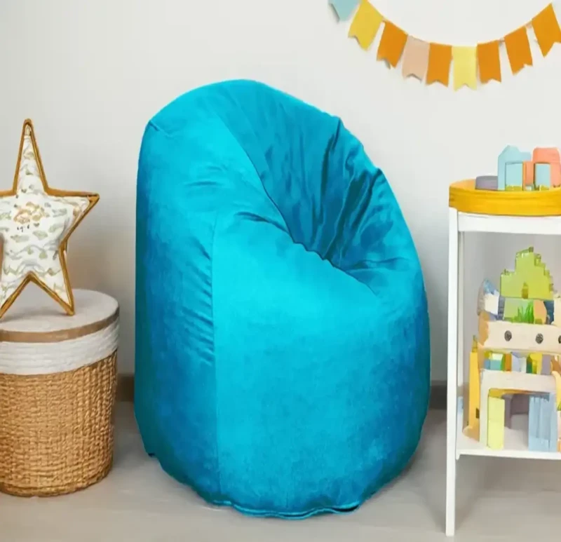 Turquoise Linen Comfy Bean Bag | 3XL