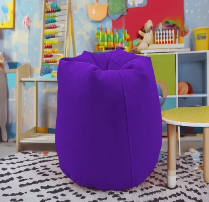 Purple Linen Bean Bag | Small