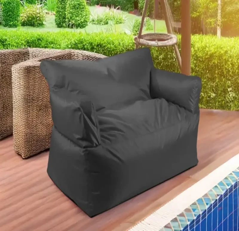 Waterproof Triple Bean Bag Sofa | Gray