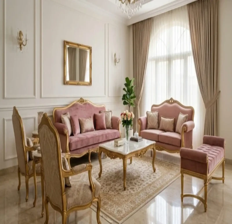 New Classic Style Kashmir Salon and Beig