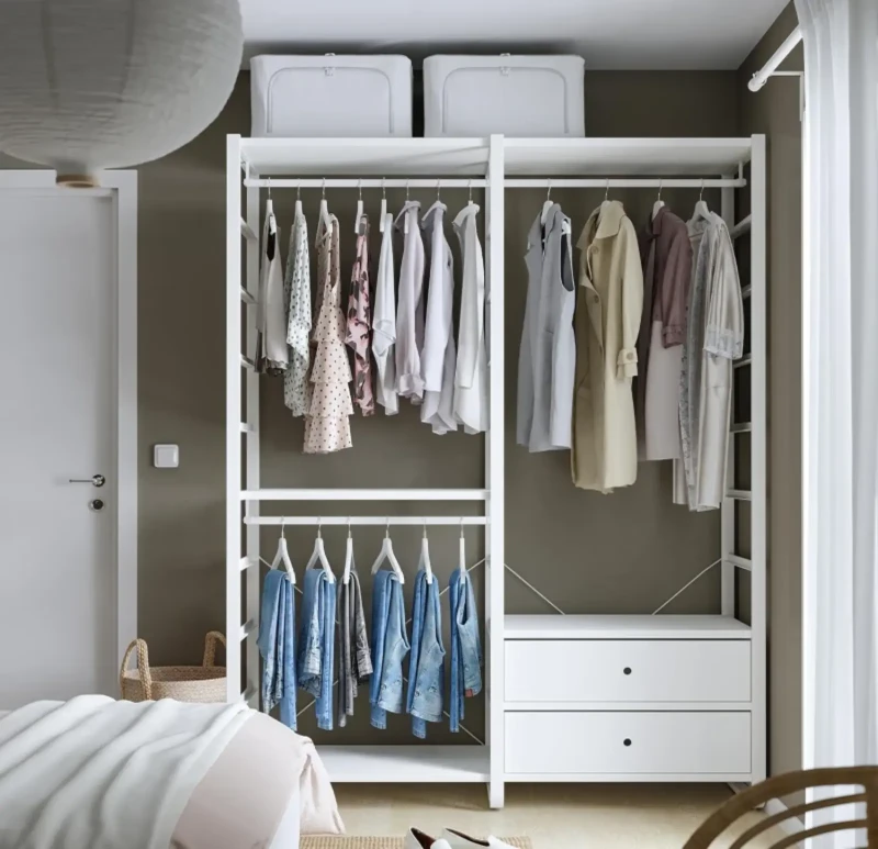 Open wardrobe | 2 drawers