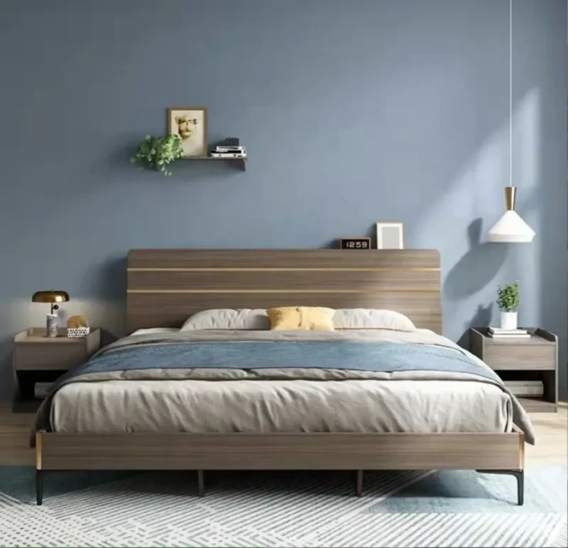 Modern Bed Beech | Wood
