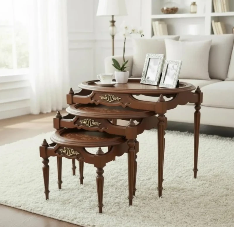 Classic 3-Piece  Overlapping Tables Set