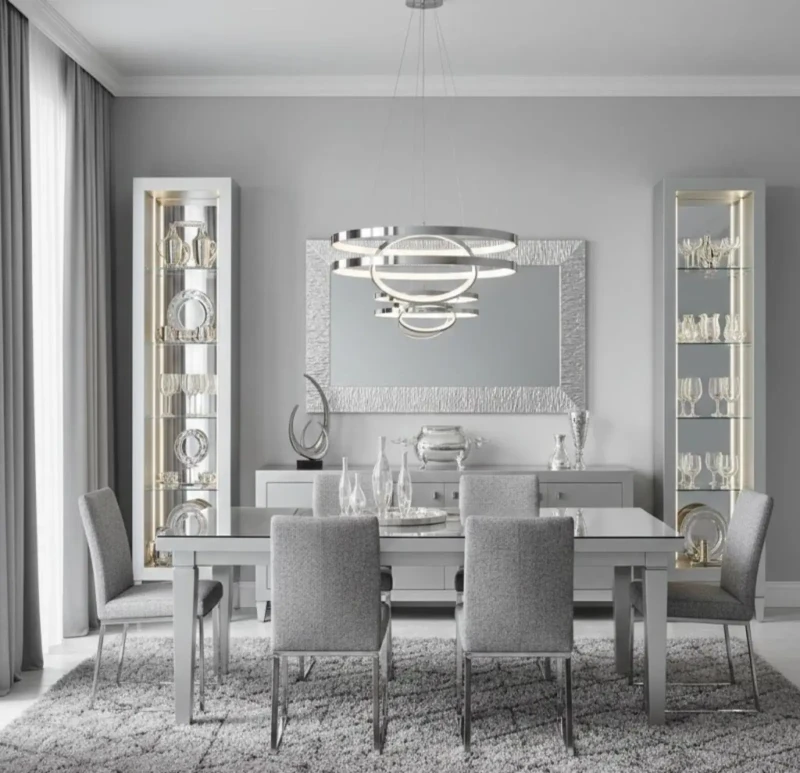 Modern Dining Room | Silver