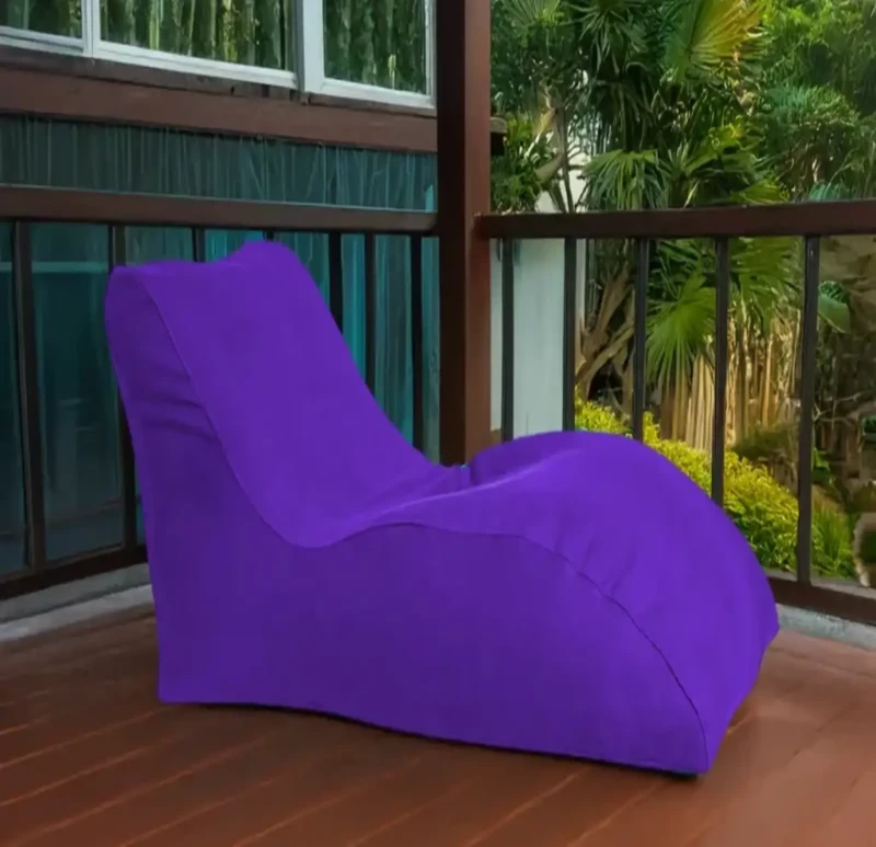 Linen Chaise Longue | Purple