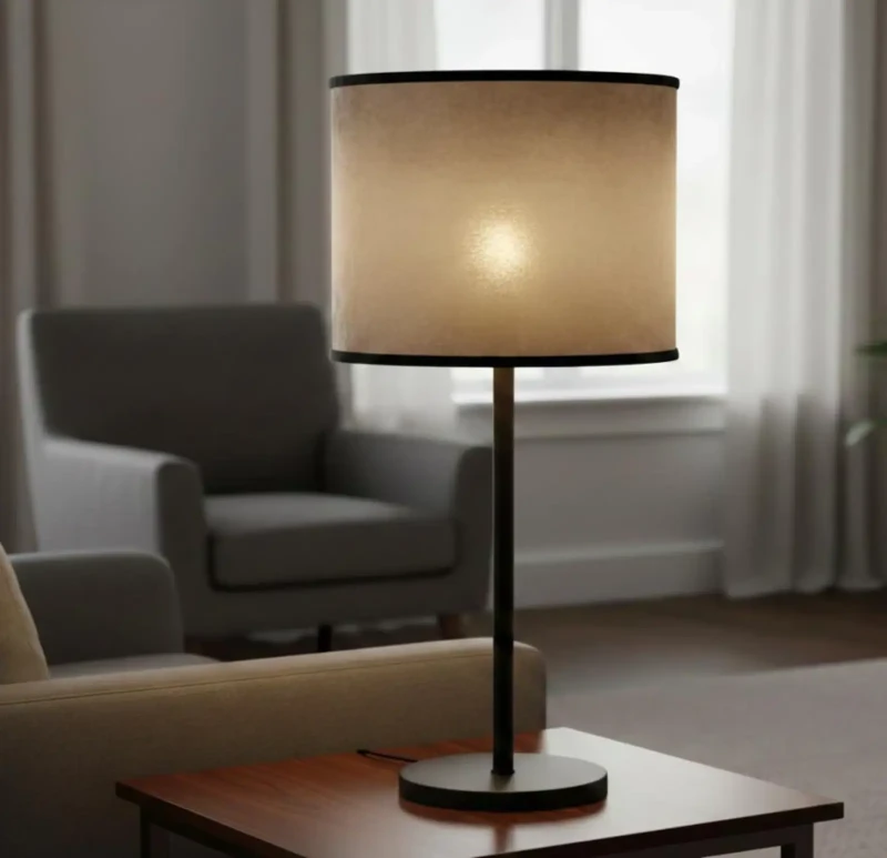 Modern Beige and Black Lampshades
