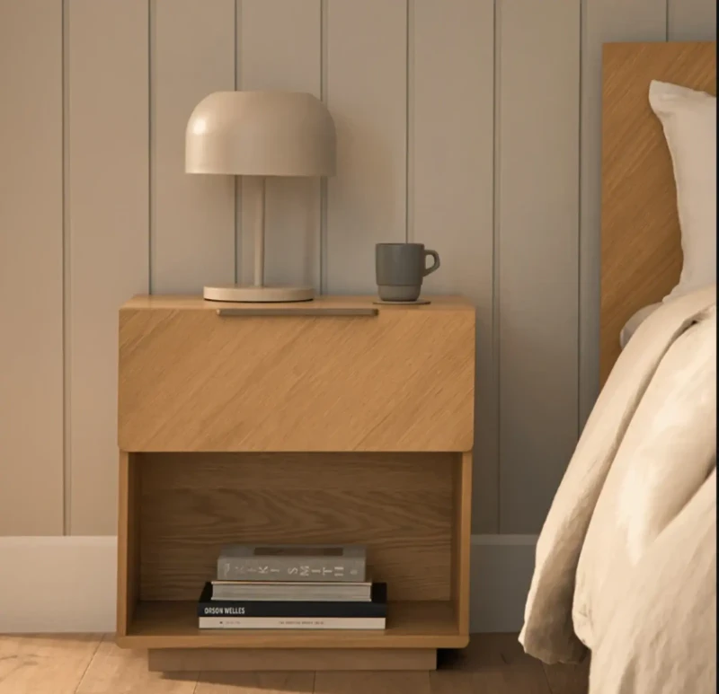 Modern Nightstand With 1 Drawer | Wooden