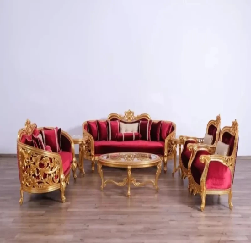Classic Damietta Salon Dark Burgundy