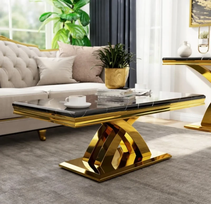X Stainless Center Table