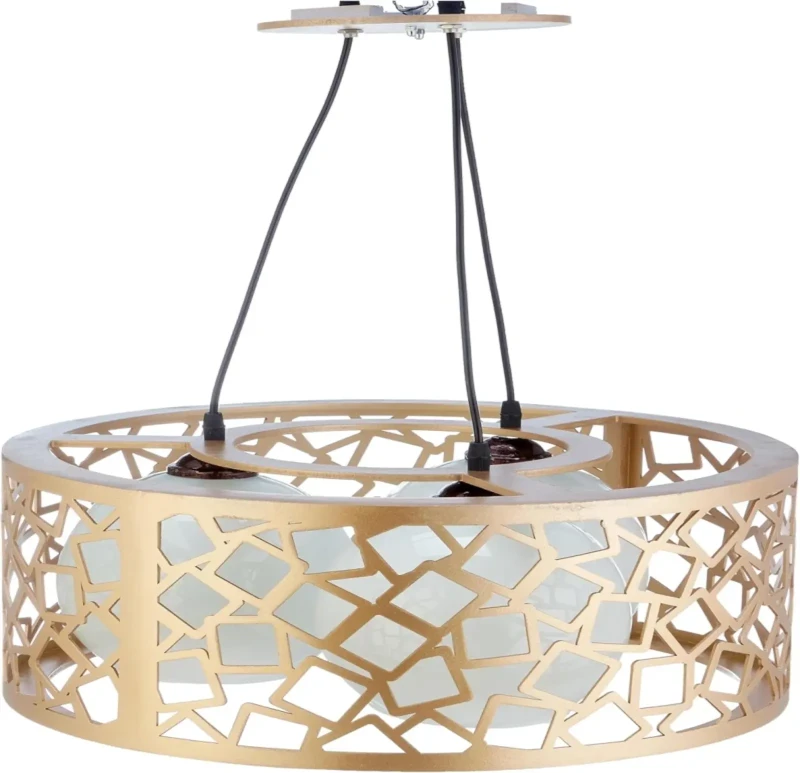 Modern Circular Chandelier | Golden