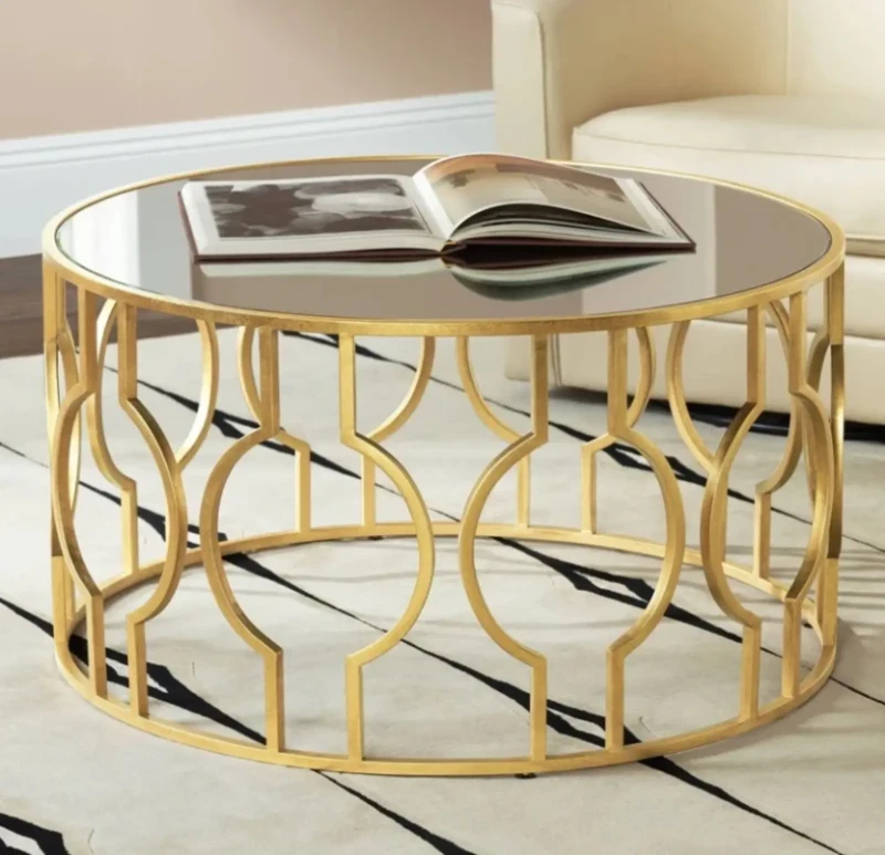 Round Stainless Living room table -yob0014