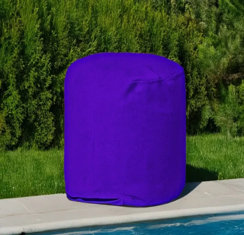 Linen Bean Bag Pouf | Purple