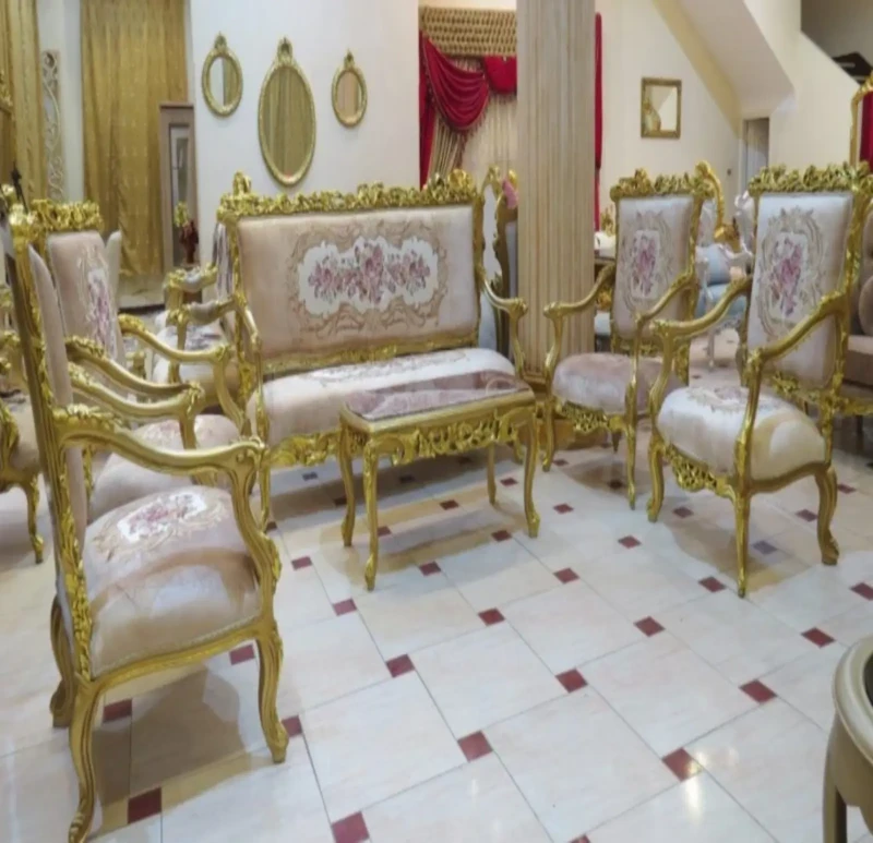 طقم صالون كلاسيك ابيسون | بني