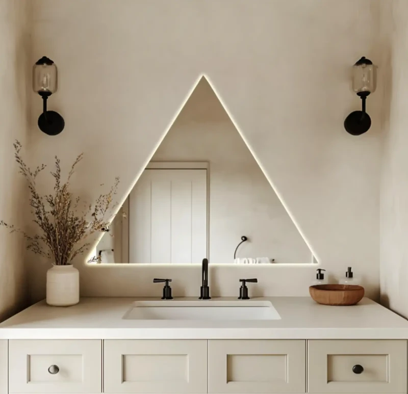 Luminous Triangle Mirror