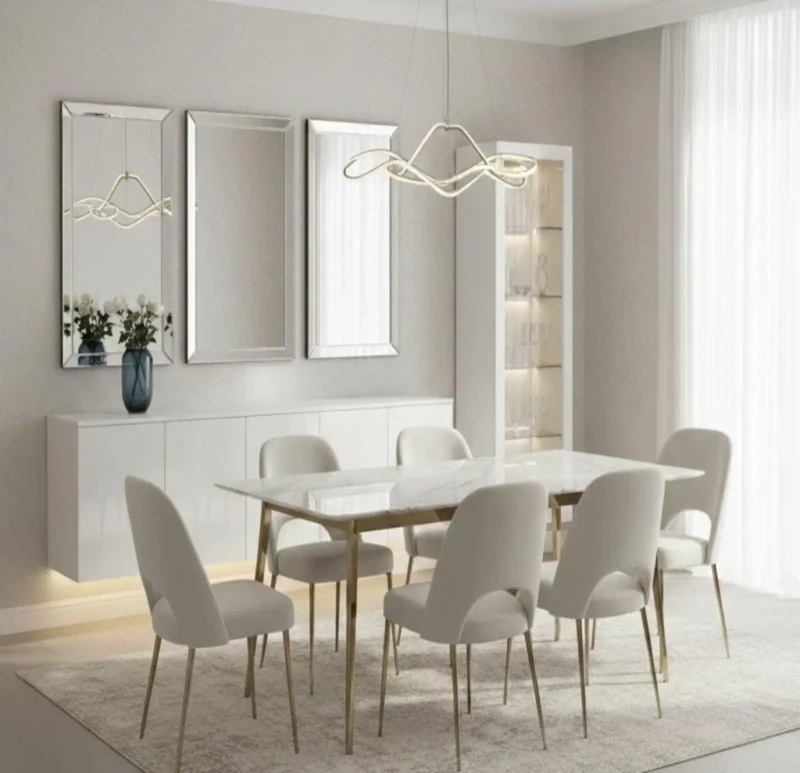 White Modern Dining Room