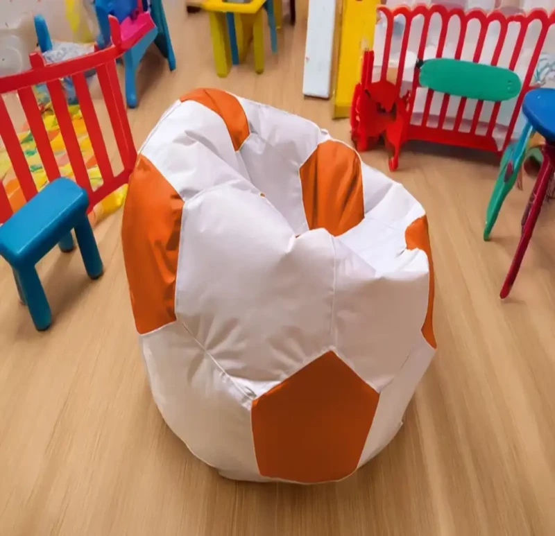 Waterproof Football Bean Bag | Orange