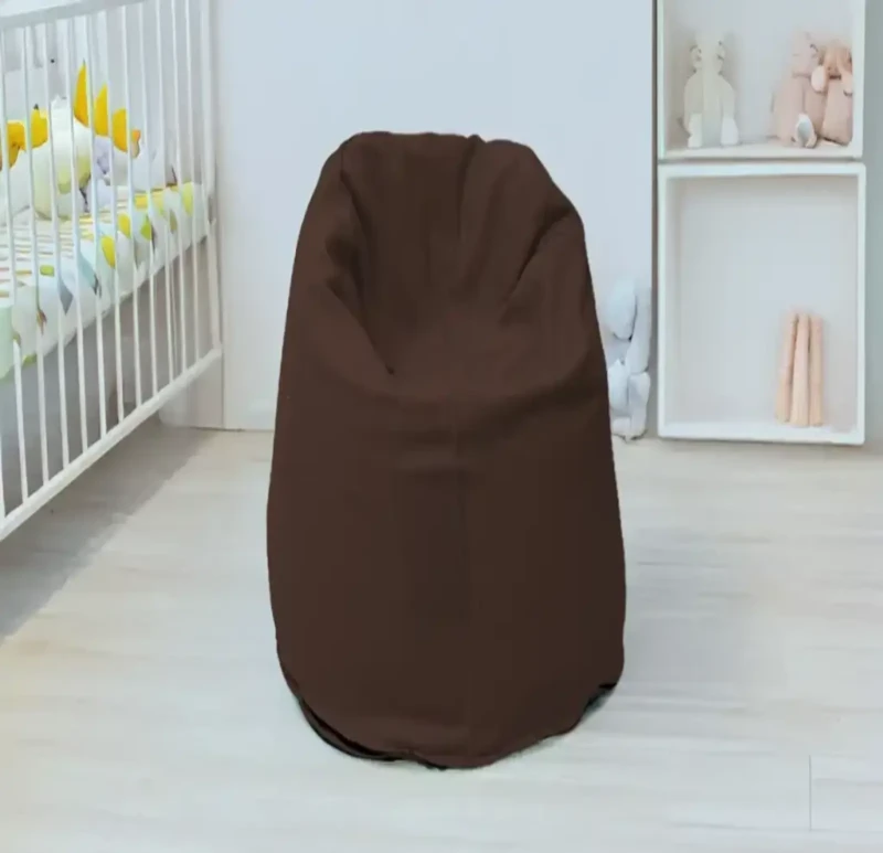 Brown Linen Bean Bag | Small