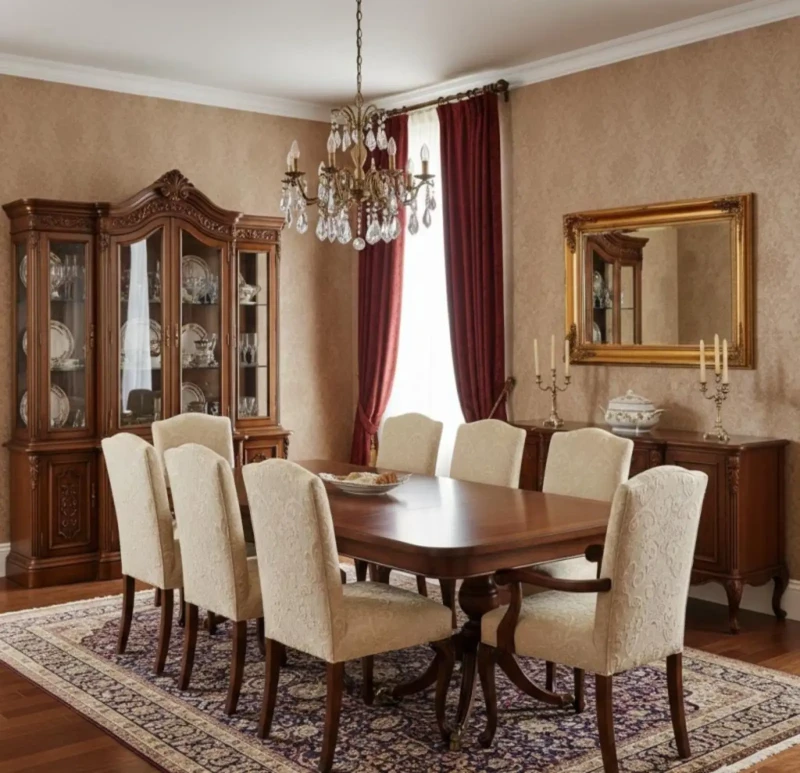 Classic Dining room Brown | Roman Beech Wood