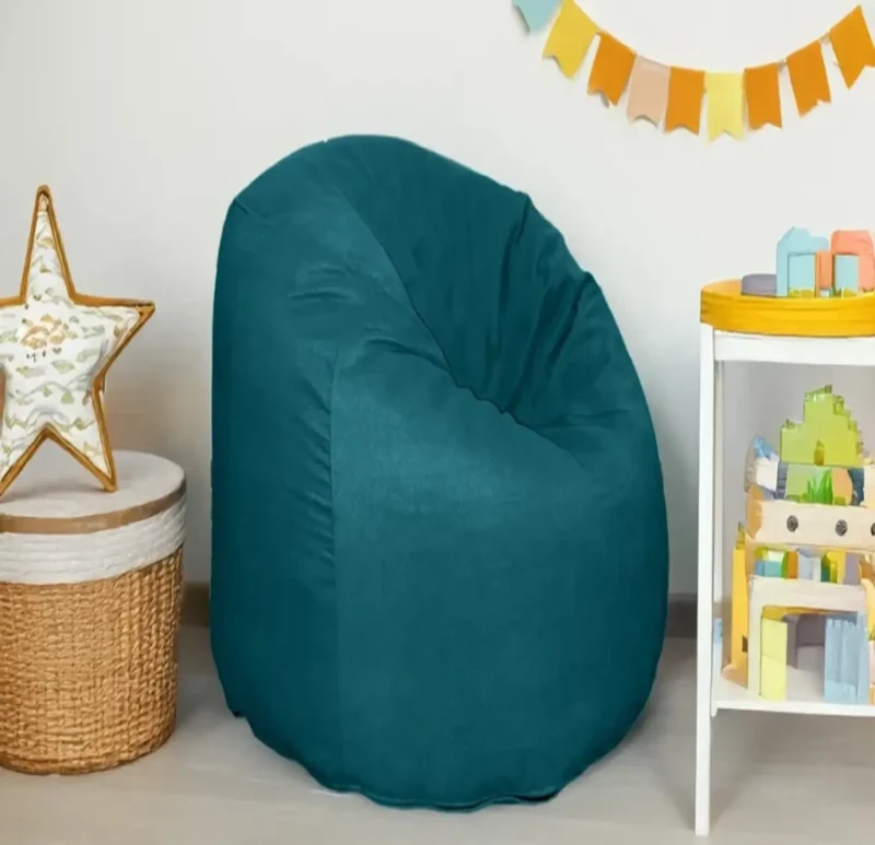 TEAL GREEN Linen Comfy Bean Bag | 3XL