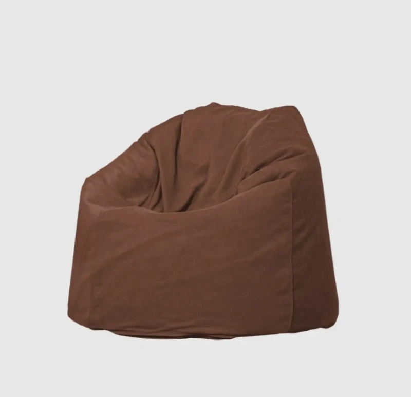 Brown Linen Bean Bag | Large