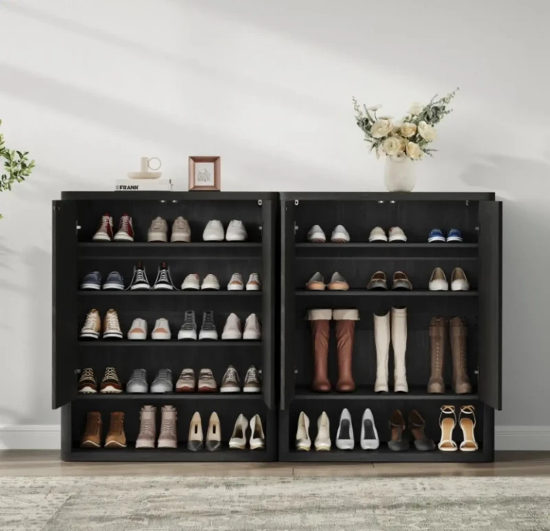 Black Modern Shoes Cabinet