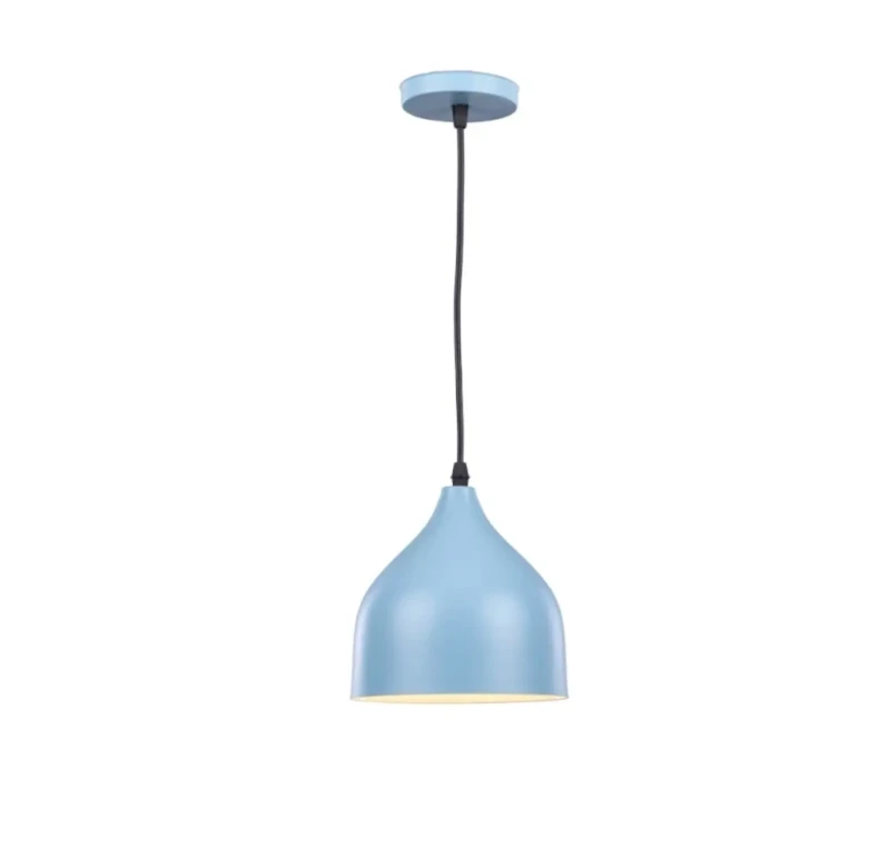 Modern Ostrich Pendant | Light Blue