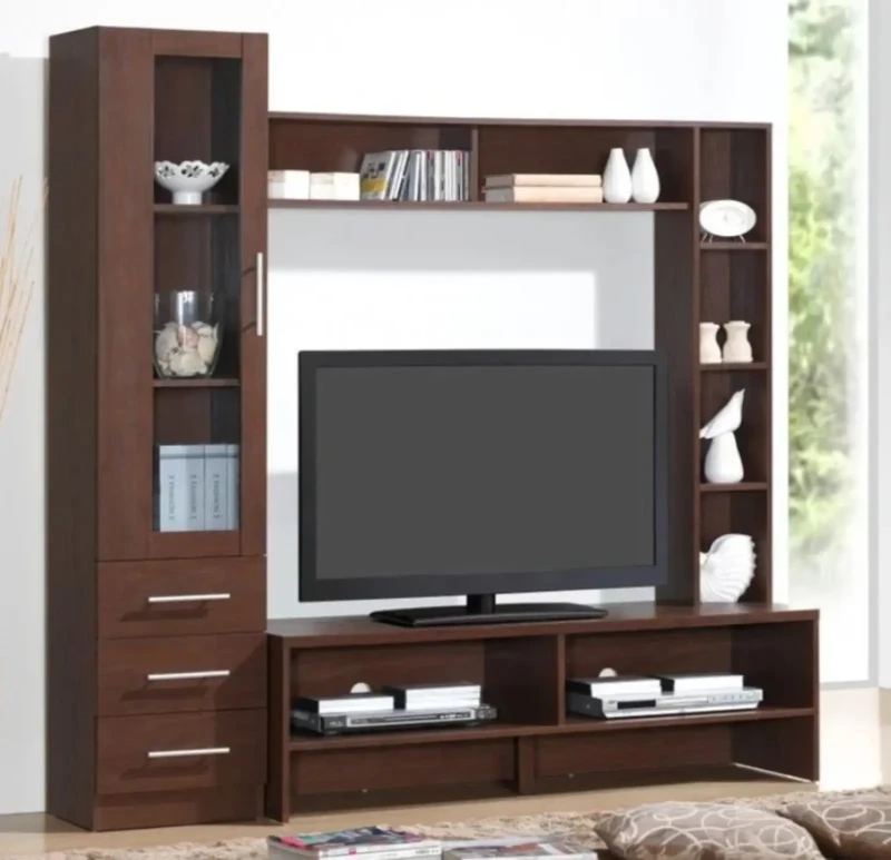 Brown Modern TV Unit | HPL