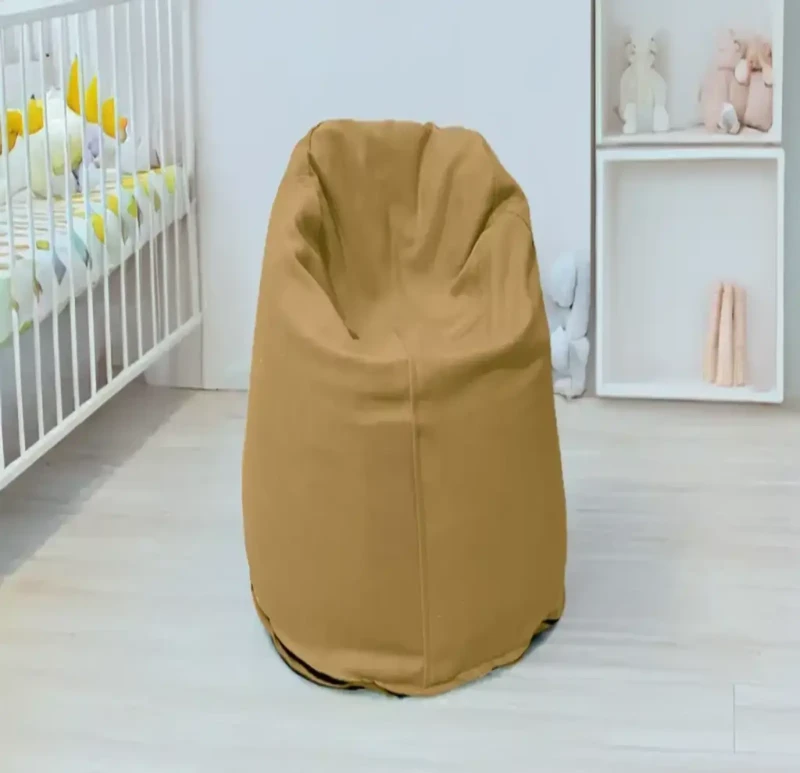 Camel Linen Bean Bag | Small