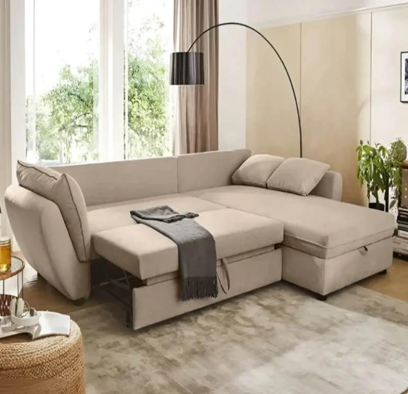 Modern Bed Corner - Beige