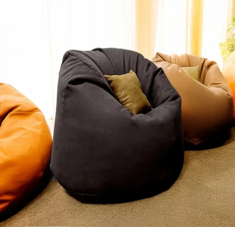 Brown Linen Comfy Bean Bag | 4XL