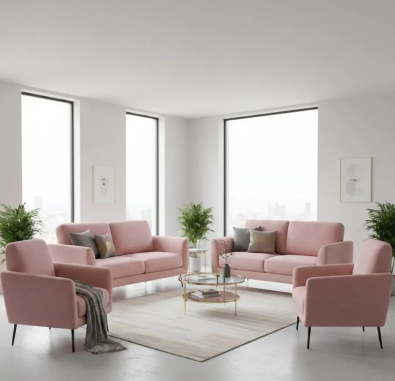 Modern Velvet Sofa Set Kashmir