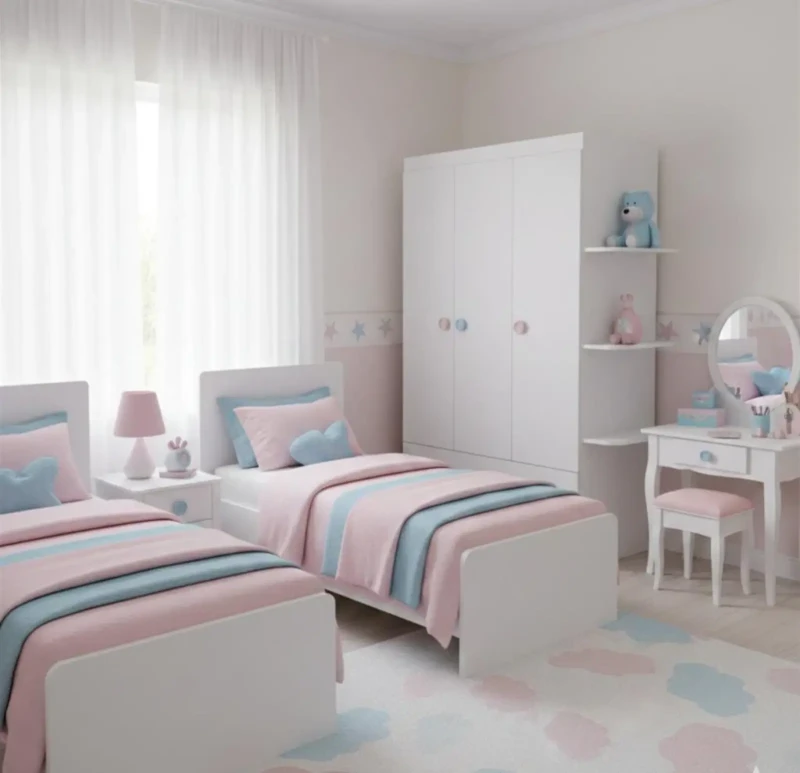 2 Beds Modern Children's Room