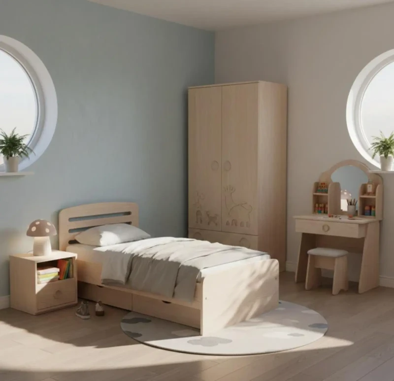 Modern Wooden Children's Room