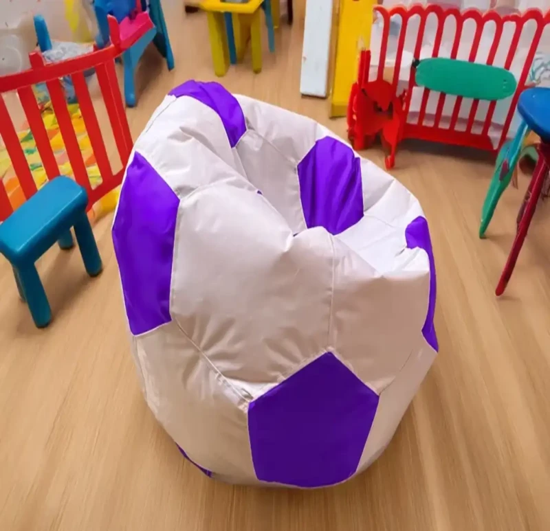 Waterproof Football Bean Bag | Purple