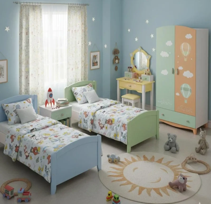 Children's Bedroom 5 Pieces | Multi Colors