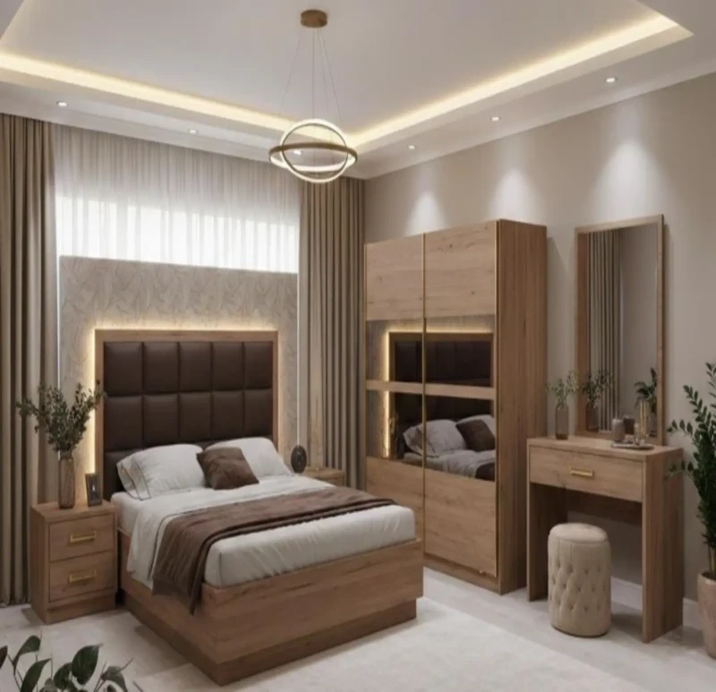 Modern Cafe Bedroom With Mirror Stand Gift
