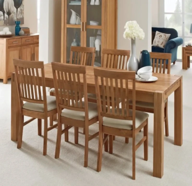 Wooden Table Set | 7 Pieces