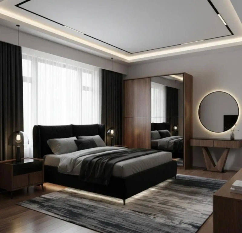 Modern Bedroom 6 Pieces | Tractor Wardrobe Mirrors