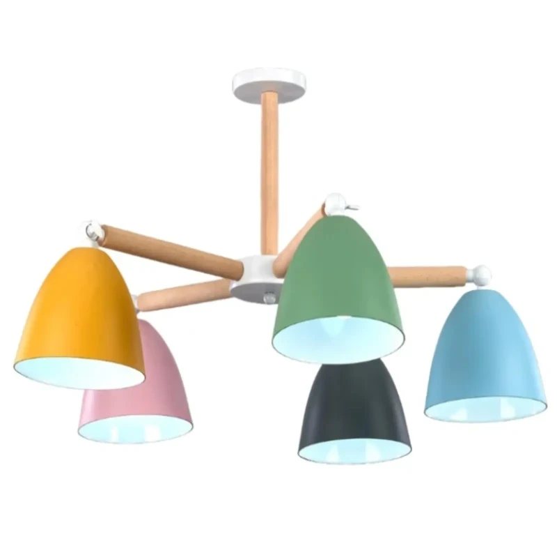 Modern Chandelier Fan | Multicolour