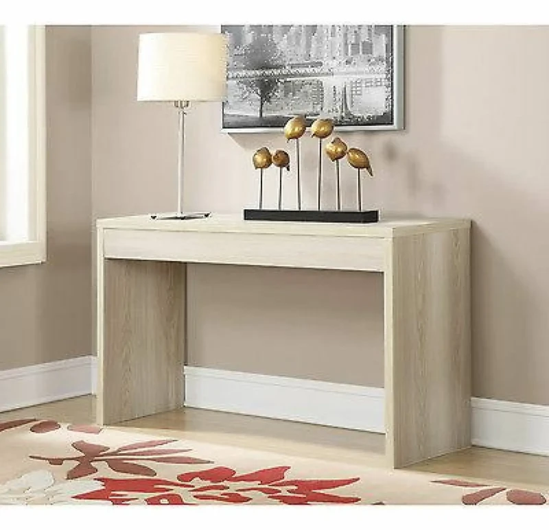 Modern Wooden and White Console