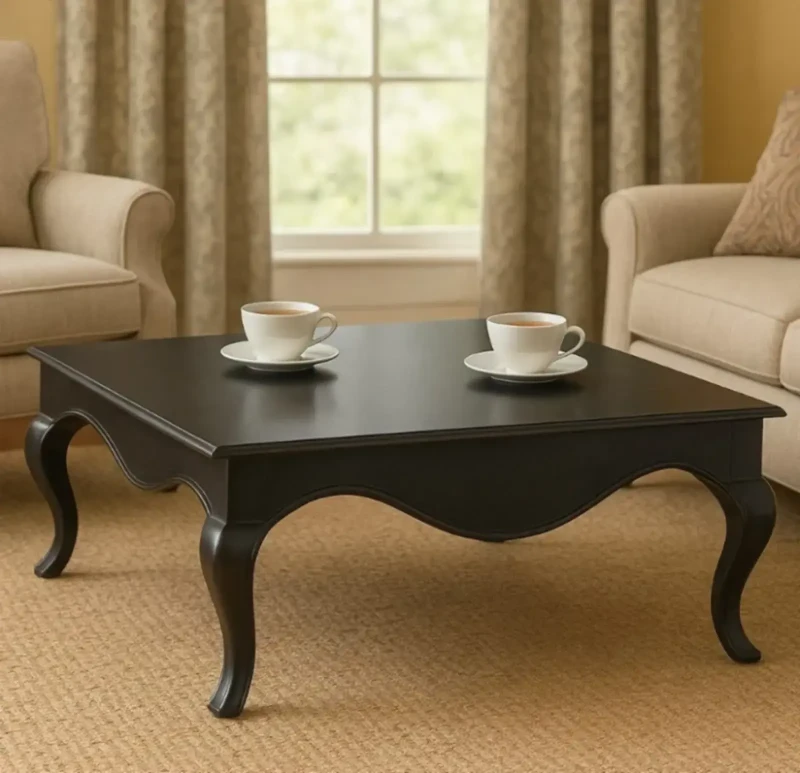 French Coffee Table Black
