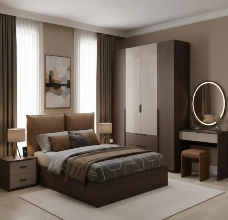 Modern Brown Youth Room
