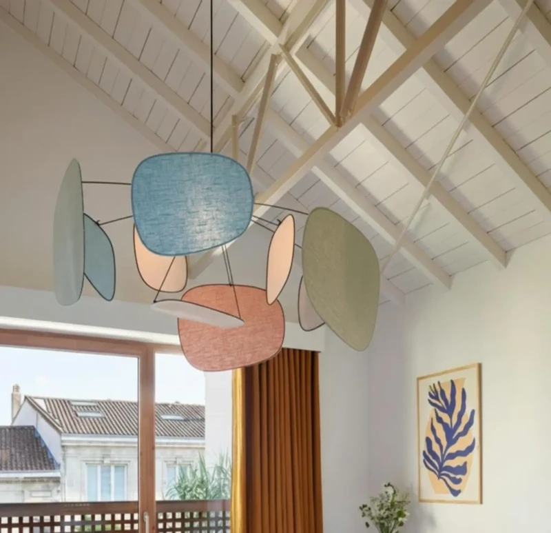 Modern multi-colored ceiling hanging
