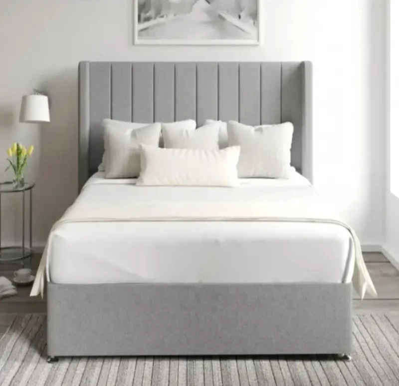 Modern Bed With Upholstery Back