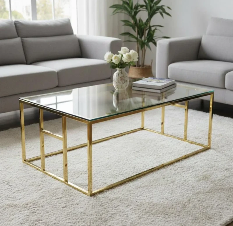 Rectangular Stainless Center Table