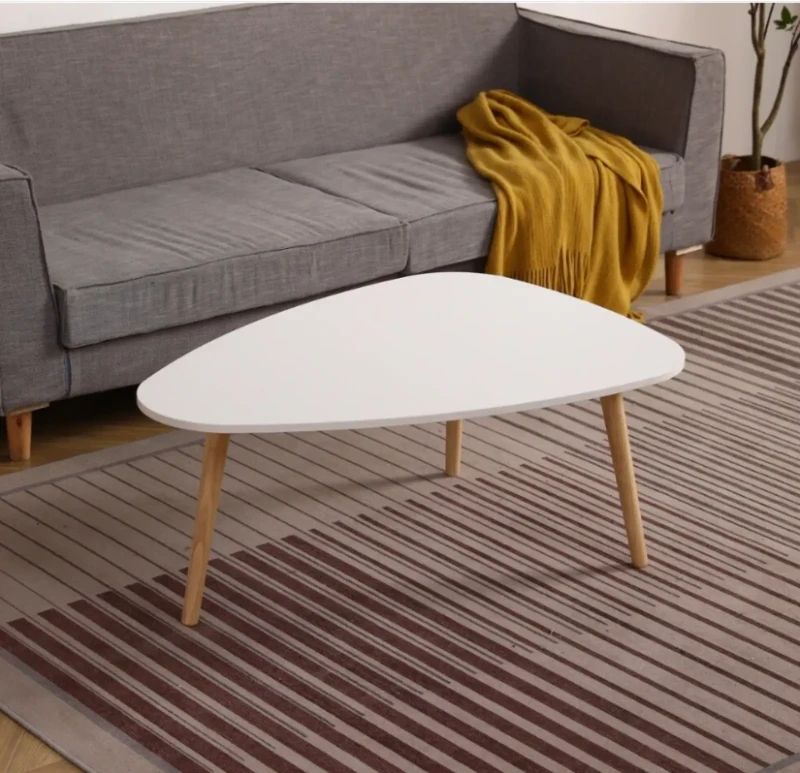 Medium Living Room Table With Triangle Wooden Legs