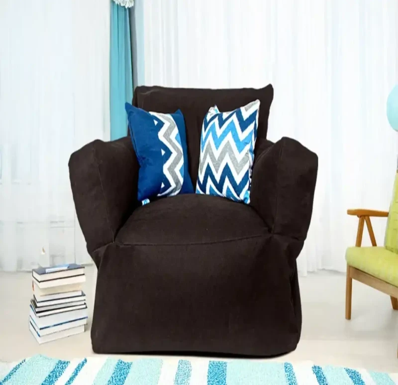 Bean Bag Chair Linen | Brown