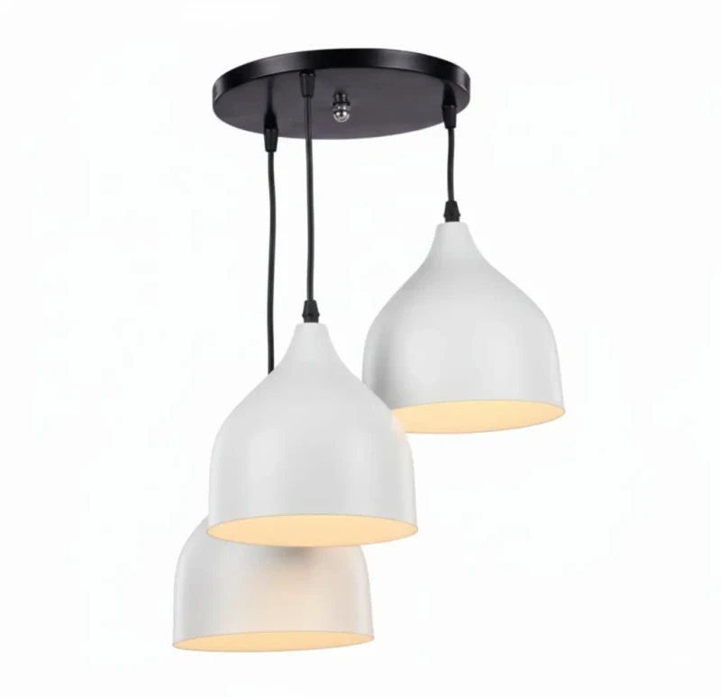 Modern Ostrich 3 Lamps Ceiling Lamp | White